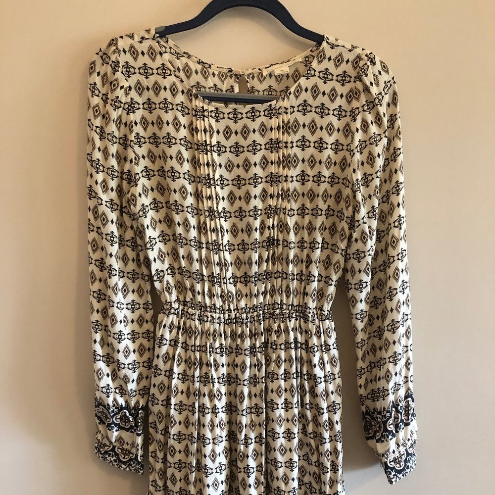 Long Sleeve Tan Dress